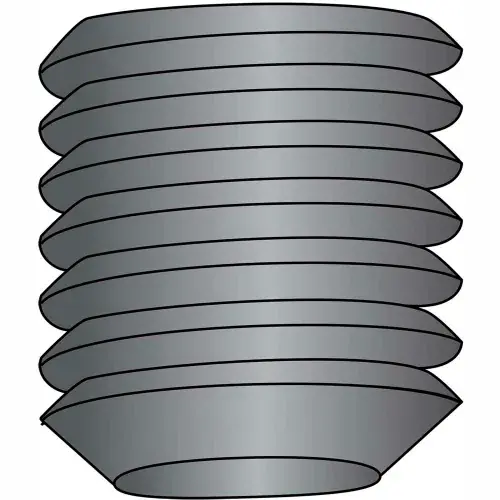 Must Have 1/4-20X1/2 Coarse Thread Socket Set Screw Flat Point Plain, Pkg of 100