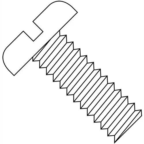 Best Seller 2-56 x 1/4 Slotted Pan Machine Screw - Full Thread - Nylon - Pkg of 2500
