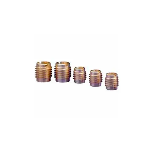 Bargain 6-32 Insert For Hard Wood - Brass - 400-006 - Pkg Qty 25
