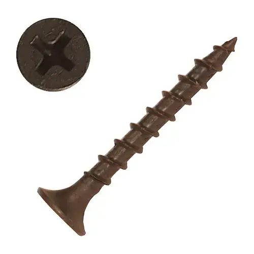 Clearance 6 x 1-1/4" Phillips Bugle Head Drywall Screw - Steel - Full Thread - Coarse - Pkg of 5 lbs