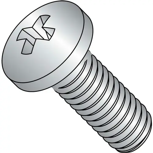 Machine Screw - 8-32 x 3/8" - Phillips Pan Head - 18-8 (A2) Stainless Steel - UNC - FT, Pack of 1000 Limited Time