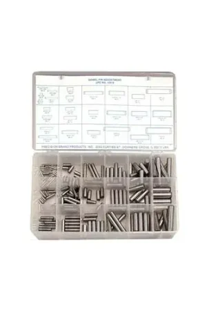 176 Piece Dowel Pin Assortment - Made In USA Factory Price