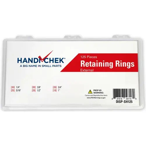Special Offer Retaining Ring External Assortment 125 Pieces