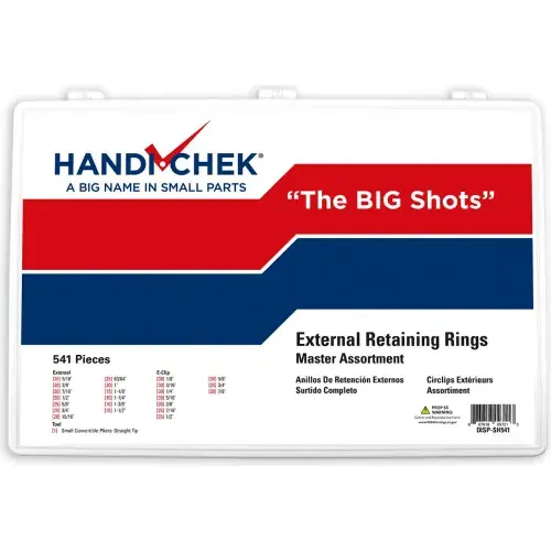Sale Retaining Ring External Assortment 541 Piece