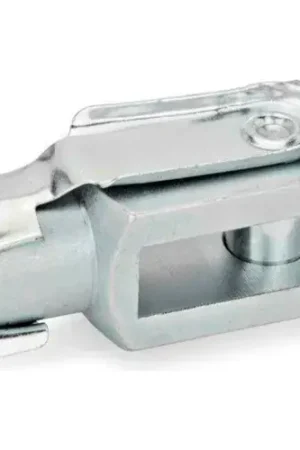 J.W. Winco WN 751 Clevis Fork Joints, Steel, w/ Snap-on Spring Pin, Zinc Pltd, 5/16 x 24L, 1-7/8"OAL Save Now