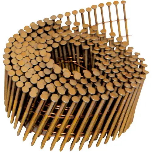 Bargain Bostitch 2" x .092 Ring Shank 15 Degree Coil Siding Nails, Galvanized, 3600/Qty