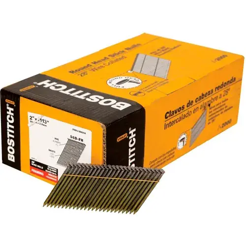 Instant Buy Bostitch 2" x .113 Smooth Shank 28 Degree Framing Nails, 2000/Qty