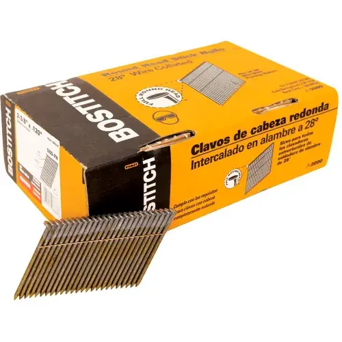 Deal Bostitch 2-3/8" x .120" Smooth Shank 28 Degree Framing Nails, 2000/Qty