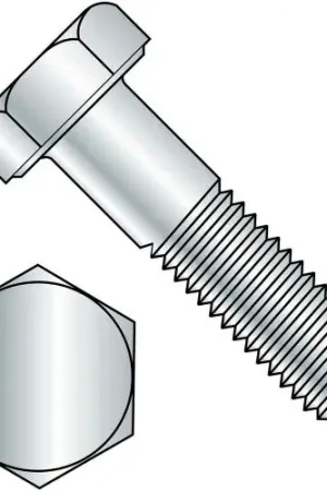 Premium Hex Head Cap Screw - M6 x 1.0 x 20mm - Steel - Zinc Clear - Class 8.8 - DIN 933 - Pkg of 100