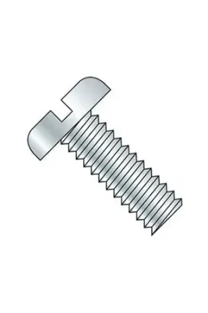 Seasonal Sale M6 x 1.0 x 20mm Machine Screw - Slotted Pan Head - Steel - Zinc - DIN 125B - Pkg of 100