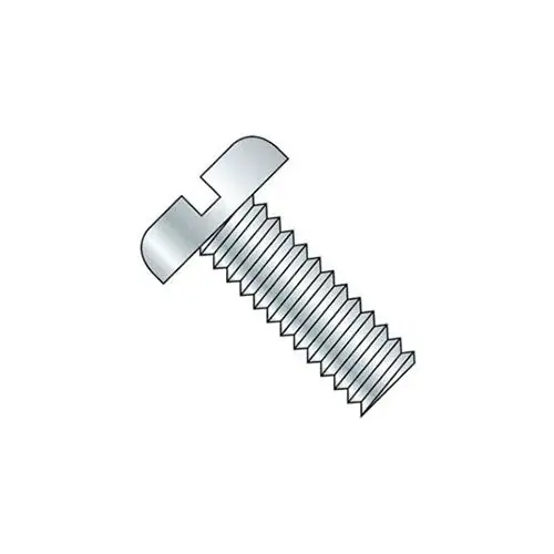 Seasonal Sale M6 x 1.0 x 20mm Machine Screw - Slotted Pan Head - Steel - Zinc - DIN 125B - Pkg of 100