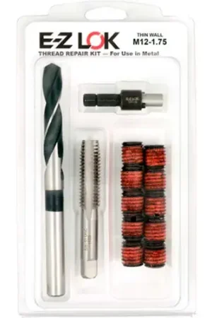 Big Sale E-Z LOK™ Thread Repair Kit for Metal - Thin Wall - M12-1.75 x 5/8-11 - EZ-310-M12