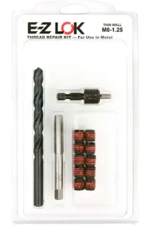 Sale E-Z LOK™ Thread Repair Kit for Metal - Thin Wall - M8-1.25 x 7/16-14 - EZ-310-M8