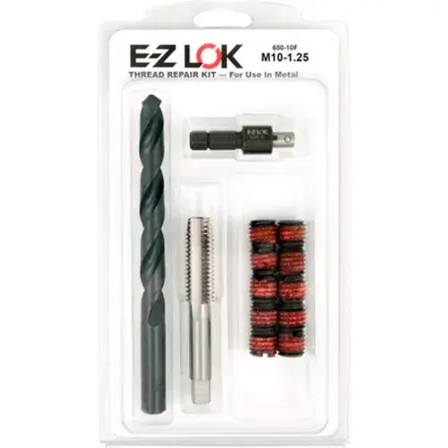 Best Choice E-Z LOK™ Thread Repair Kit for Metal - Standard Wall - M10-1.25 x 9/16-12 - EZ-650-10F