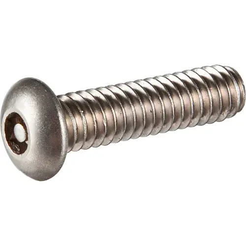 Deal 10-32 x 1-1/4" Tamper-Proof Security Cap Screw - Button Socket Head - 18-8 Stainless Steel - 100 Pk
