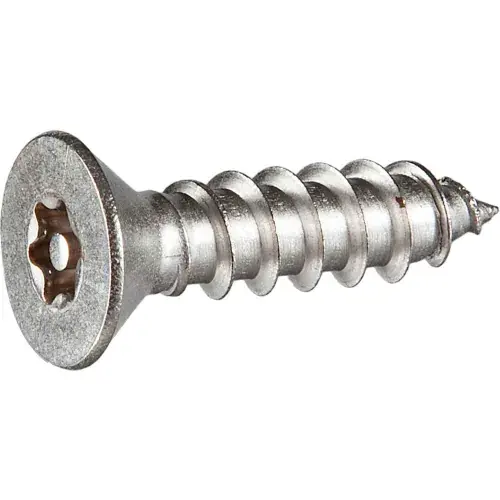 8AB x 1/2" Tamper-Proof Security Sheet Metal Screw - Flat Torx Head - 18-8 Stainless Steel - 100 Pk Special Offer