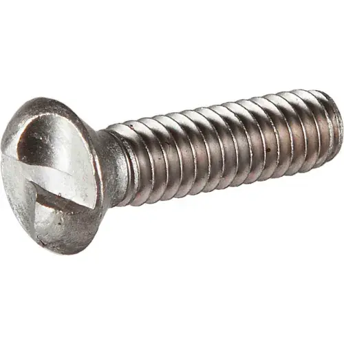 Hassle-Free Returns 1/4-20 x 1" One-Way Security Machine Screw - Oval Head - 18-8 Stainless Steel - Pkg of 100