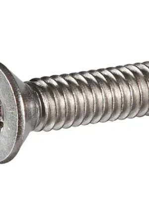 Professional Grade 8-32 x 1-1/4" Tamper-Proof Security Machine Screw - Flat Torx Head - 18-8 Stainless Steel - 100 Pk