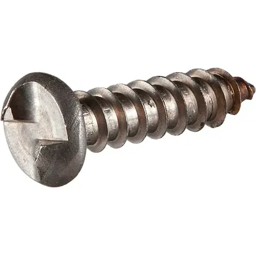 Brand New 6A x 3/4" One-Way Security Sheet Metal Screw - Round Head - 18-8 Stainless Steel - Pkg of 100