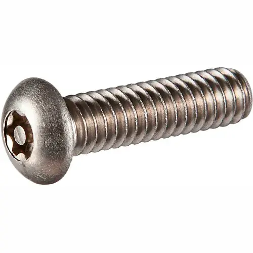 M6 x 1.0 x 16mm Security Machine Screw - Button Torx Head - 18-8 Stainless Steel - Pkg of 100 Hassle-Free Returns