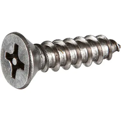 Trending 4 x 1" Security Sheet Metal Screw - Flat Phillips (P1) Head - 18-8 Stainless Steel - Pkg of 100