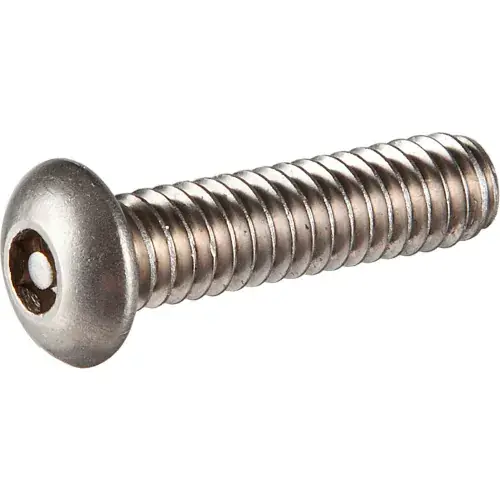 M4 x 0.7 x 12mm Tamper-Proof Security Cap Screw - Button Socket Head - 18-8 Stainless Steel - 100 Pk Buy Today