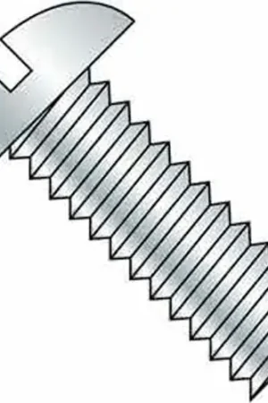 8-32 x 1/2" Machine Screw - Round Head - Slotted - Steel - Zinc CR+3 - FT, Pack of 100 New Arrival