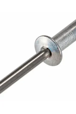 Crafted Pop Blind Rivet - 5/32 x 5-6 - Button Head - Up to 3/8" Grip - Aluminum/Steel - USA - Pkg of 500