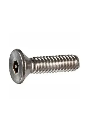 Limited Offer 10-32 x 2" Security Machine Screw - Flat Hex Socket Head - 302HQ/18-8 Stainless Steel - FT - 100 Pk