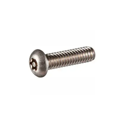 6-32 x 1/4" Security Machine Screw - Button Torx Head - Alloy Steel - Black Oxide - FT - 100 Pk Order Now