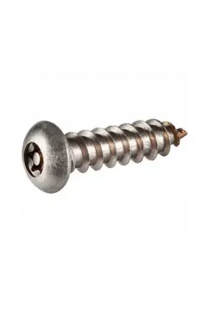 12AB x 1-1/2" Security Sheet Metal Screw - Button Torx Head - 302HQ Stainless Steel - USA - 100 Pk Best Price