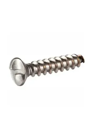 8 x 1" Security Sheet Metal Screw - Oval One-Way Head - Steel - Zinc - FT - USA - 100 Pk Discount