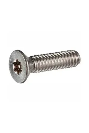 1/4-20 x 2" Security Machine Screw - Flat Torx Head - Alloy Steel - Blk Oxide - FT - UNC - 100 Pk Buy Direct