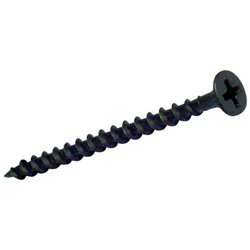 6 x 1-1/8" Drywall Screw - Phillips Bugle Head - Steel - Black Phosphate - Sharp Point - Pkg of 500 Buy Today