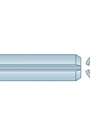1/4" x 1-3/8" Spring Pin - High Carbon Steel - Zinc Clear - ASME B18.8.2 - Made In USA - Pkg Qty 100 Fast Shipping