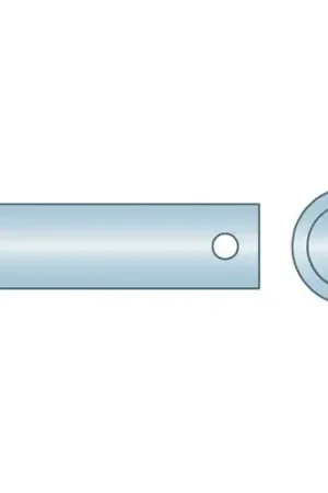 1" x 5" Clevis Pin - Low Carbon Steel - Zinc Clear - Pkg Qty 2 Best Choice