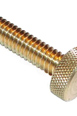 Precision Brass Thumb Screw - 10-32 - 1/2" Thread - 3/8" Head Dia. - 3/16" Head H - Pkg of 10 Genuine