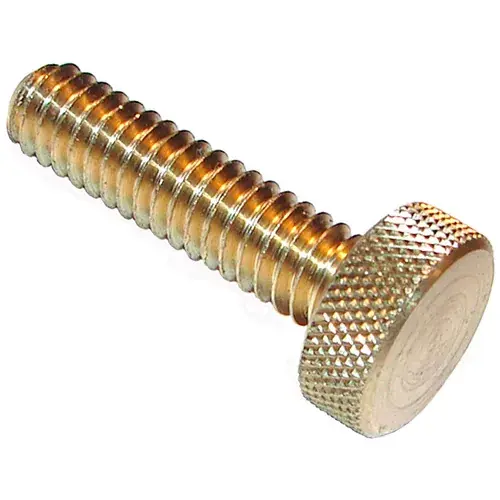 Precision Brass Thumb Screw - 10-32 - 1/2" Thread - 3/8" Head Dia. - 3/16" Head H - Pkg of 10 Genuine