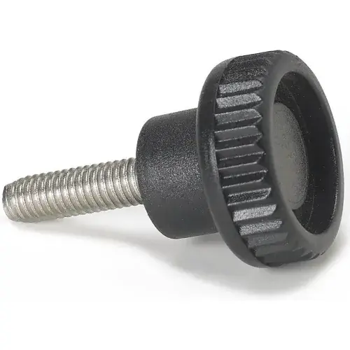 Cheap Plastic Head Thumb Screw - M4 x 0.7 - 20mm Thread - 20mm Head Dia. - 14mm Head H - Pkg of 5