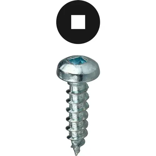 L.H.Dottie® Sheet Metal Screw, Square Pan Head, Carbon Steel, 8 x 3", 100 Pack While Supplies Last