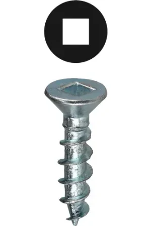 L.H.Dottie® Flat Head Wood Screw, Square, Carbon Steel, 12 x 3", 100 Pack Don't Miss Out