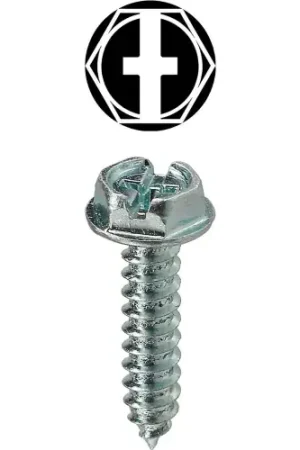 L.H.Dottie® Sheet Metal Screw, Phillips/Slotted, Hex Washer Head, 12 x 1-1/4", 100 Pack Place Order