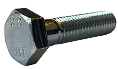 Affordable M10-1.5 X 35mm Hex Head Cap Screws Class 8.8 Steel Zinc Plated Partially Threaded (100 / Pkg.)