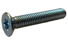 Luxury 4-40 X 3/16" Machine Screws Flat Head Six Lobe Drive Steel Zinc Plated (10000/Pkg.)