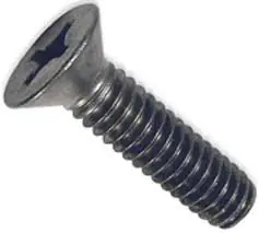 Super Sale 6-32 X 3/16" Machine Screws Flat Head Phillips Drive Steel Black Zinc (10000/Pkg.)
