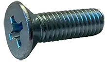 5/16"-18 X 1" Machine Screws 82 Degree Flat Undercut Head Phillips Drive Steel Zinc Plated (1000/Pkg.) Seasonal Sale
