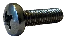 Final Sale 6-32 X 1" Machine Screws Pan Head Phillips Drive 18/8 Stainless Steel Black Oxide (4000/Pkg.)