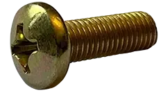 10-24 X 7/8" Machine Screws Pan Head Phillips Drive Steel Zinc Yellow (5000/Pkg.) Mega Sale
