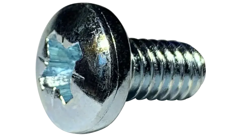 2-56 X 3/16" Machine Screws Pan Head Pozidriv Drive Steel Zinc Plated (10000/Pkg.) Budget