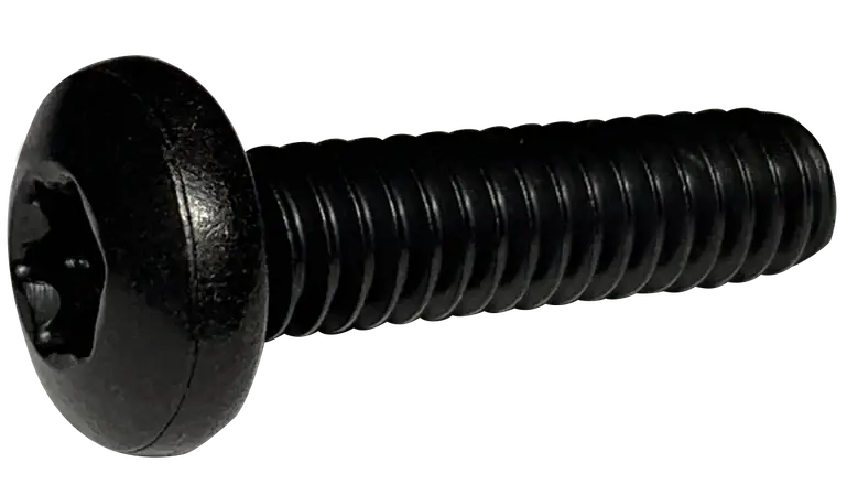 2-56 X 3/8" Machine Screws Pan Head Six Lobe Drive Steel Black Oxide (10000/Pkg.) While Supplies Last